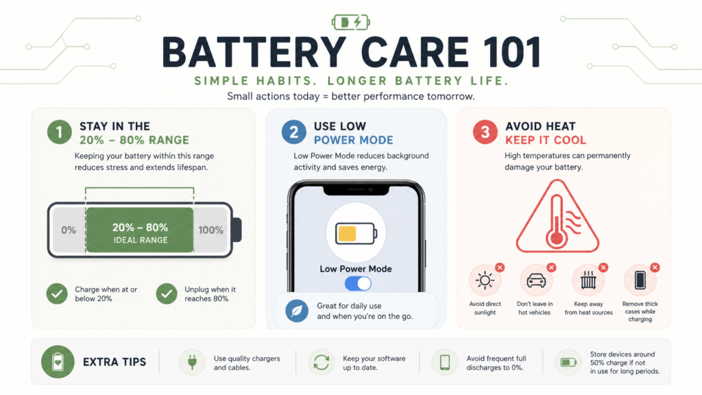 Battery care tips for longevity
