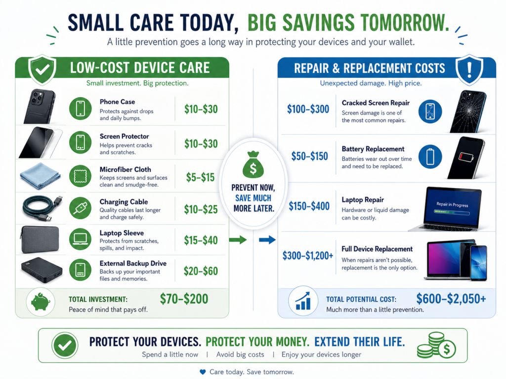 Low-cost care vs. expensive repairs