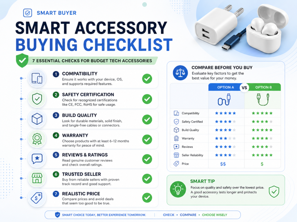 Smart accessory buying guide checklist